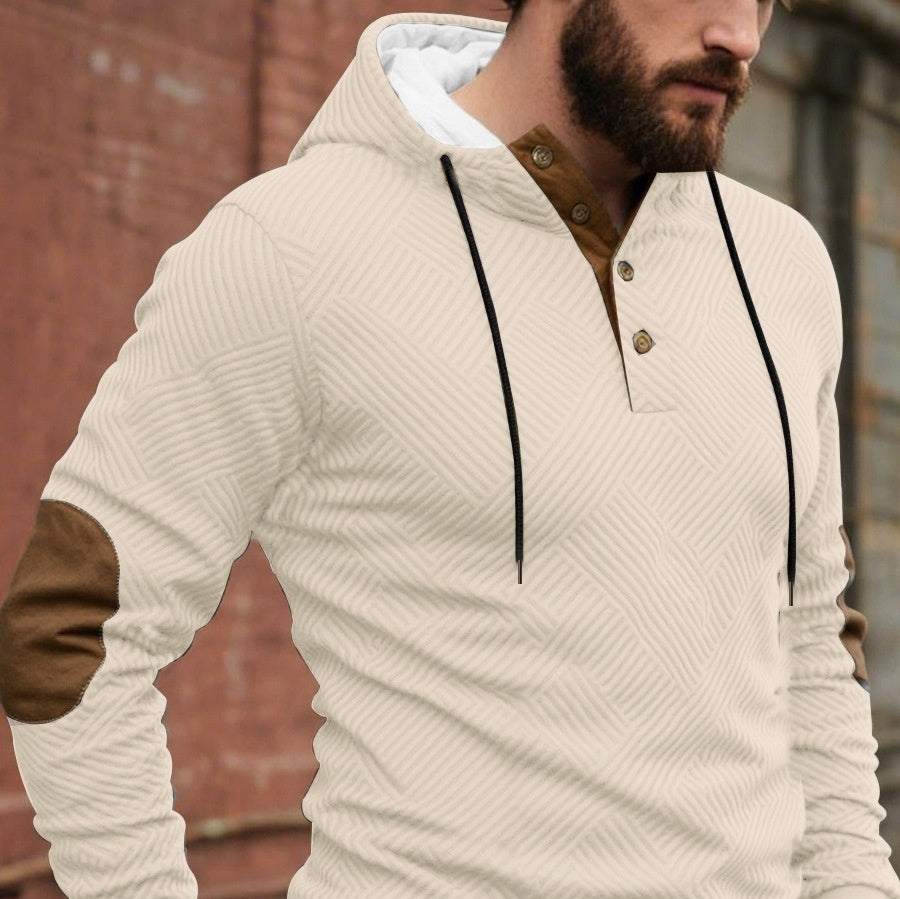 Men’s Simplicity Loose Hooded Casual Pullover – Trendy Lightweight Hoodie