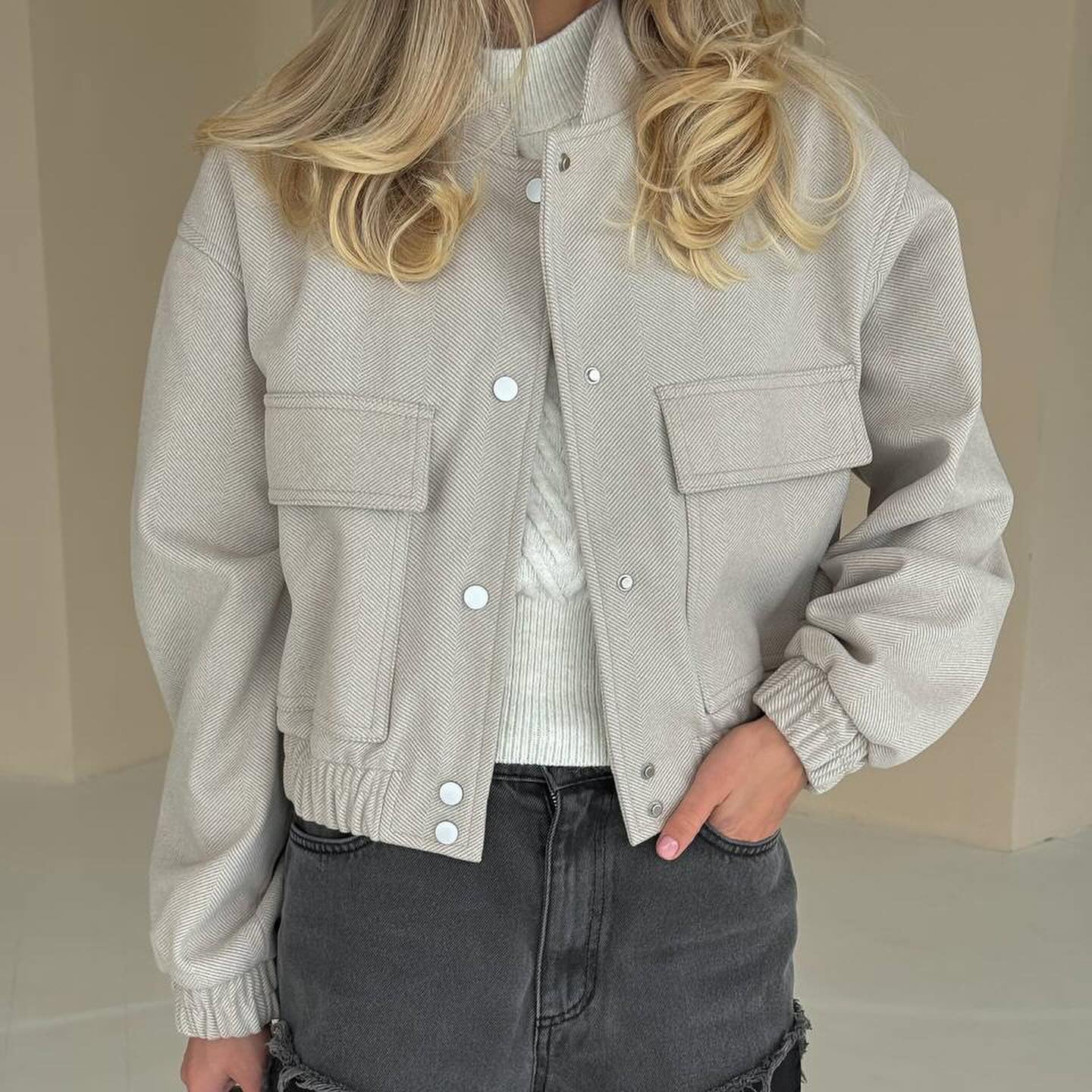 Women’s Oversized Casual Coat – Long Sleeve Loose Fit Jacket