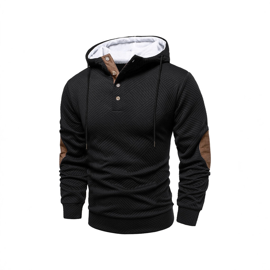 Men’s Simplicity Loose Hooded Casual Pullover – Trendy Lightweight Hoodie