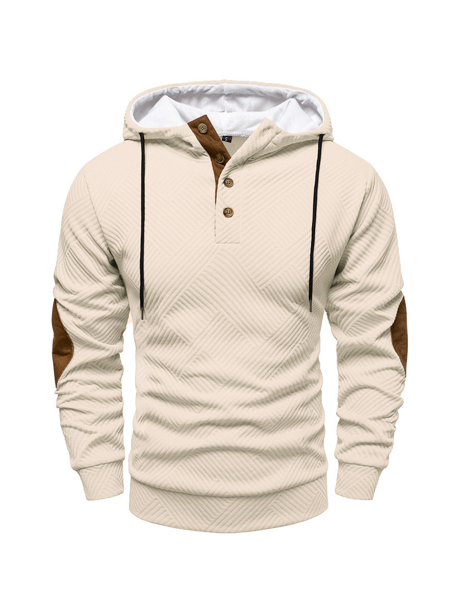 Men’s Simplicity Loose Hooded Casual Pullover – Trendy Lightweight Hoodie