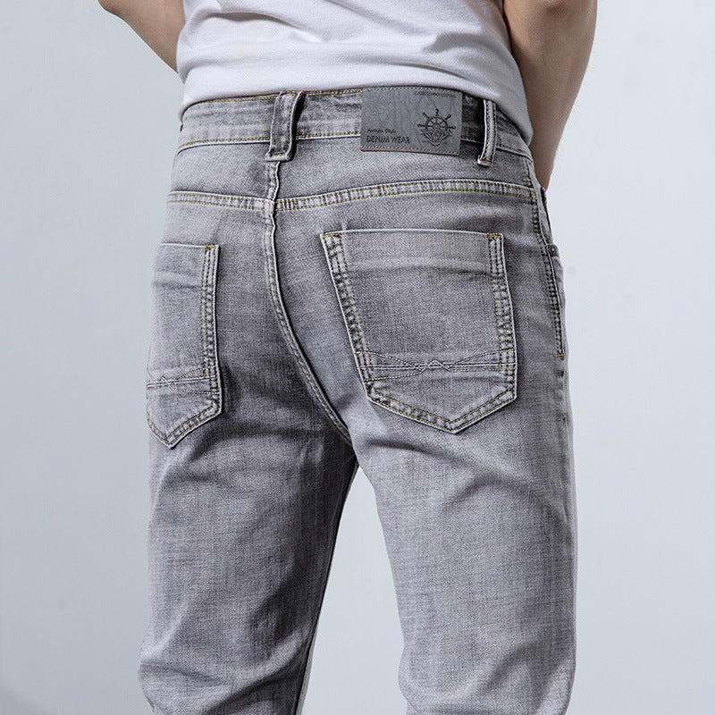 Men’s Straight Fit Washed Denim Jeans  Casual Everyday Wear