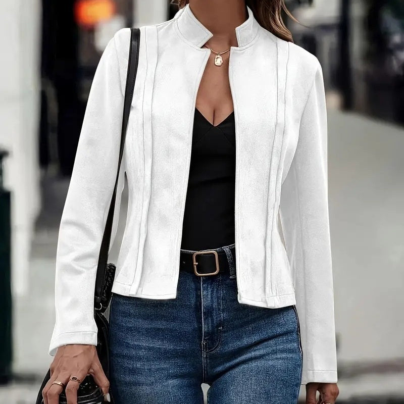 Winter Solid Color Cardigan Jacket – Women’s Casual Long Sleeve Coat