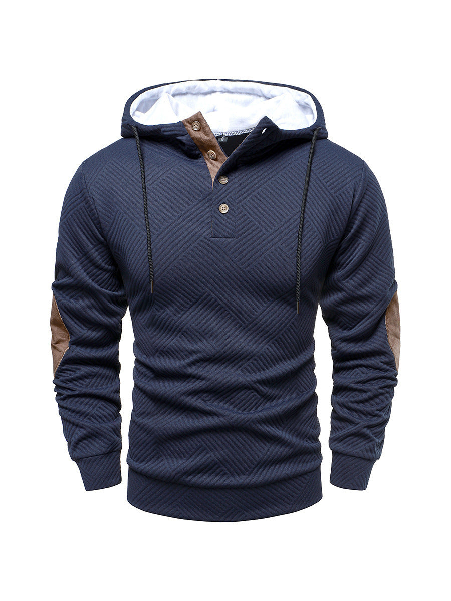 Men’s Simplicity Loose Hooded Casual Pullover – Trendy Lightweight Hoodie