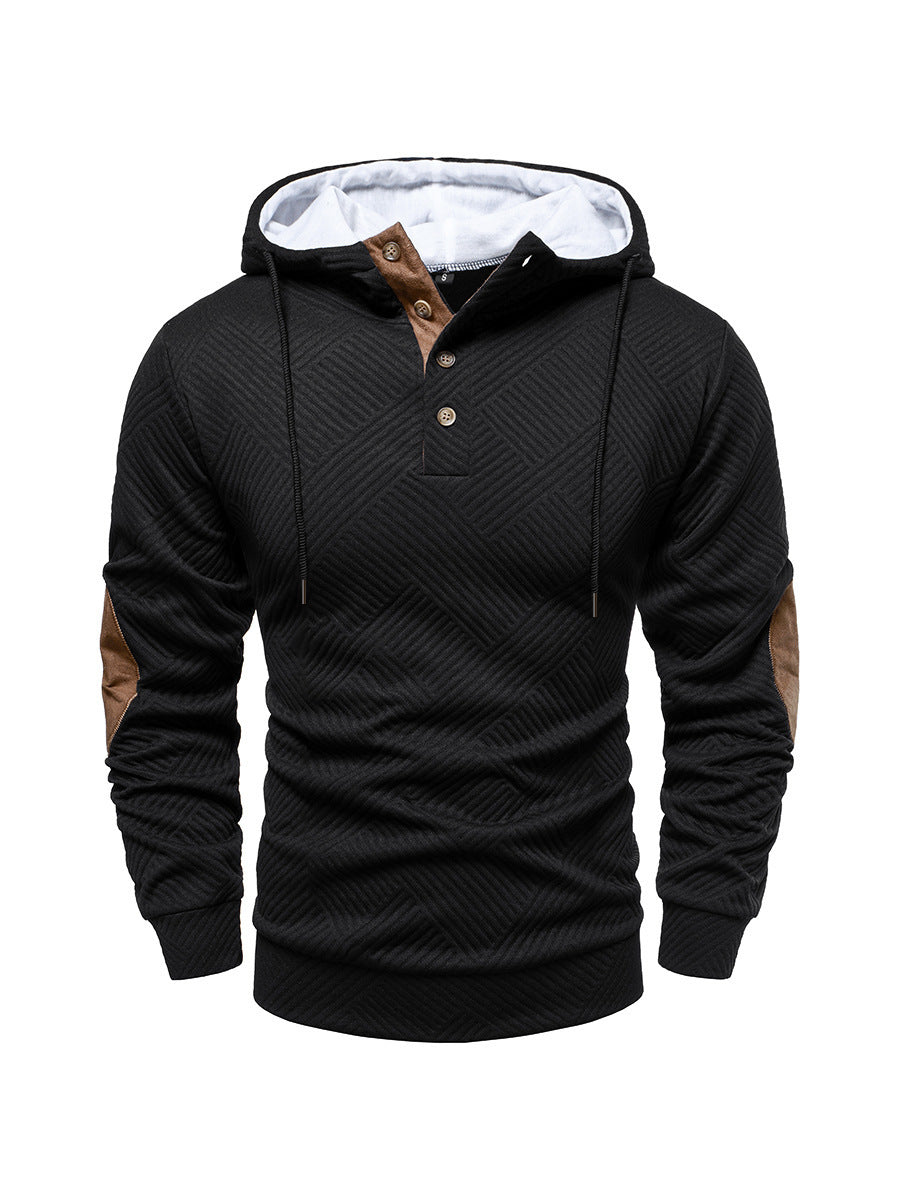 Men’s Simplicity Loose Hooded Casual Pullover – Trendy Lightweight Hoodie