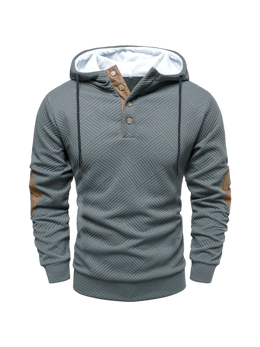 Men’s Simplicity Loose Hooded Casual Pullover – Trendy Lightweight Hoodie